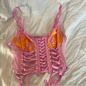 Savage X Fenty Pink Satin Detail